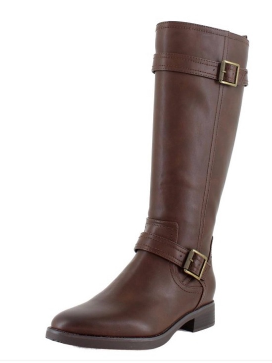 Naturalizer Shoes - Naturalizer Tiernan Women's Brown faux leather Tall Buckle Riding Boots 9.5 NEW